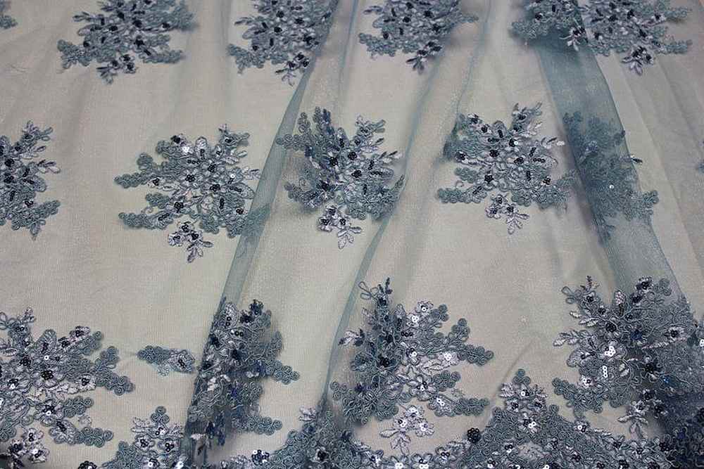 ALLEY Mesh Sequin Fabric, 54 Inch. in Width Fabrics Star