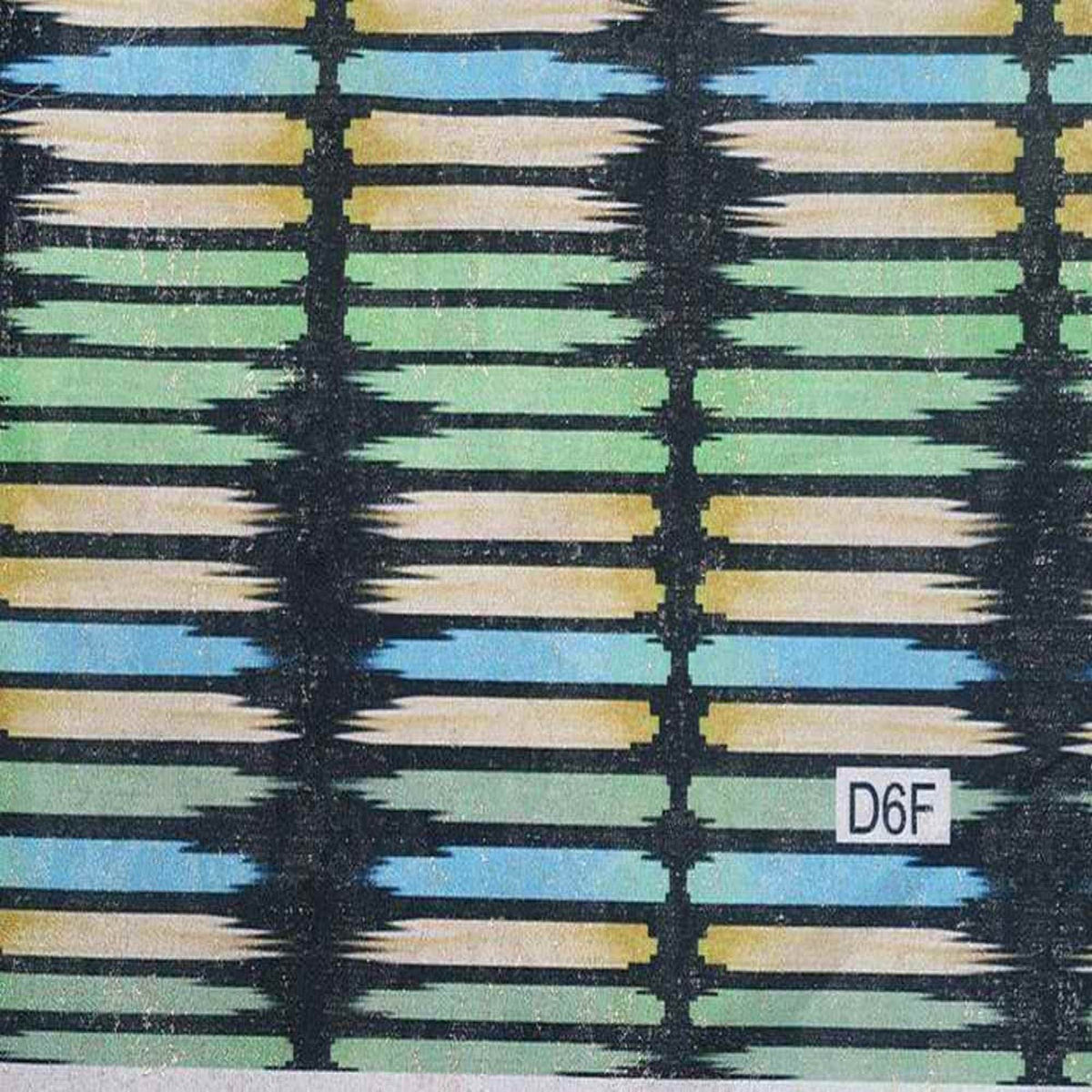 AURURA Rectangular Blocks Digital Print Metallic Fabric - Cotton Hand - 58 Inch. in Width, | Home Decor Green Black Fabrics Star