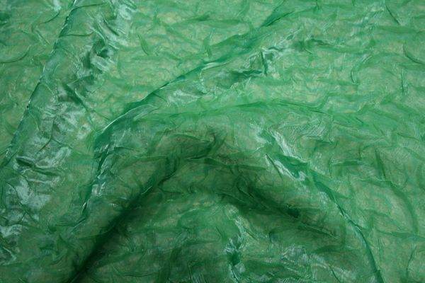 BRILLIANT Crushed Fabric, 48 Inch. in Width Emerald Fabrics Star