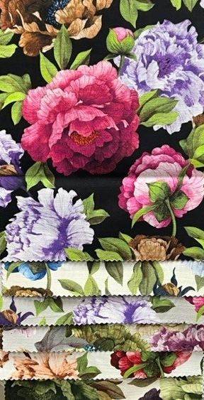 SPRING GARDEN Floral Digital Print Fabric - Cotton Hand - 58 Inch. in Width, | Home Decor Fabrics Star