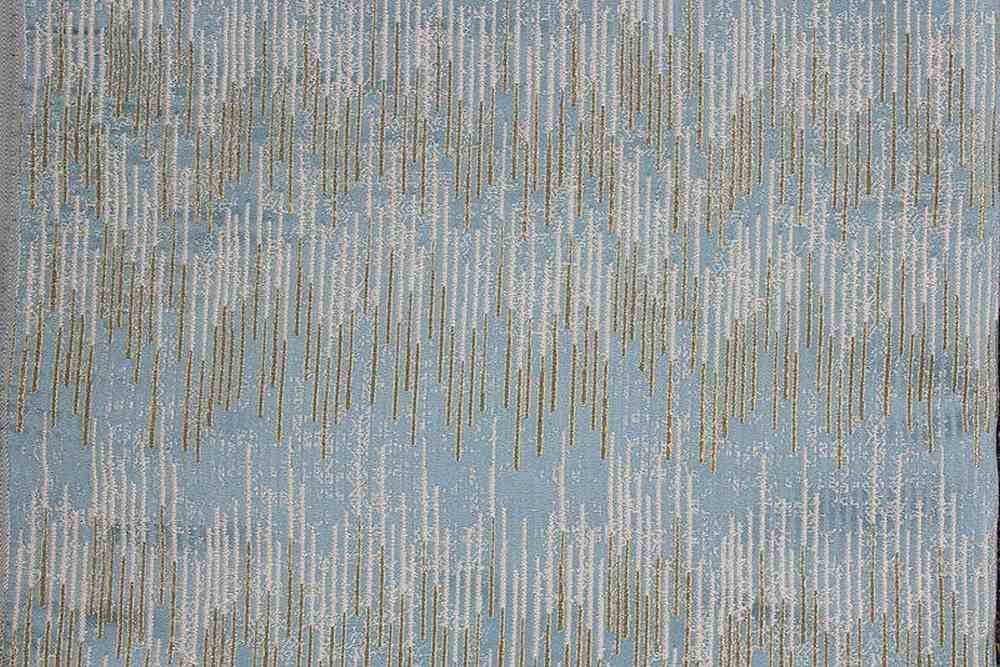 COLORADO Jacquard Fabric, 55 Inch . in Width Blue Gold Fabrics Star