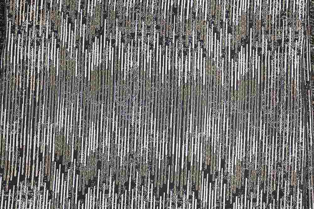 COLORADO Jacquard Fabric, 55 Inch . in Width Silver Black Fabrics Star