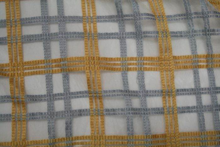 silver-1 COUNTRY COTTAGE Embroidered Fabric by the Yard - 54 Inch Wide Fabrics Star