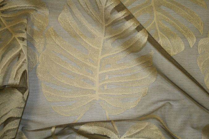GARDENA Lace Fabric, 110 Inch. in Width Bronze Fabrics Star
