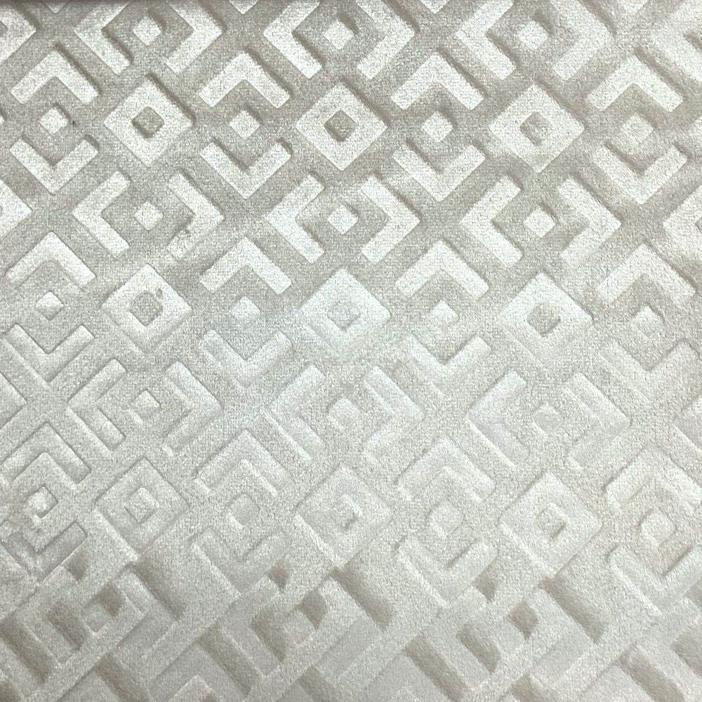 Gate Brocade Velvet Fabric, 72 Inch in Width Ideal Embossed Material for Home Decor Ivory Fabrics Star