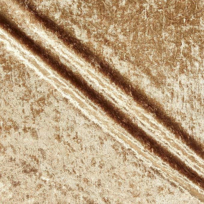 Shiny Crushed Velvet Fabric, 72 Inch. in Width, | Home Decor Gold Fabrics Star