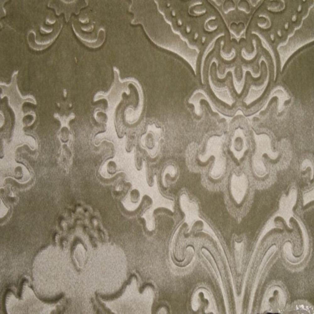Sand Brocade Damask Velvet Fabric by the Yard - 58 Inch Wide Fabrics Star