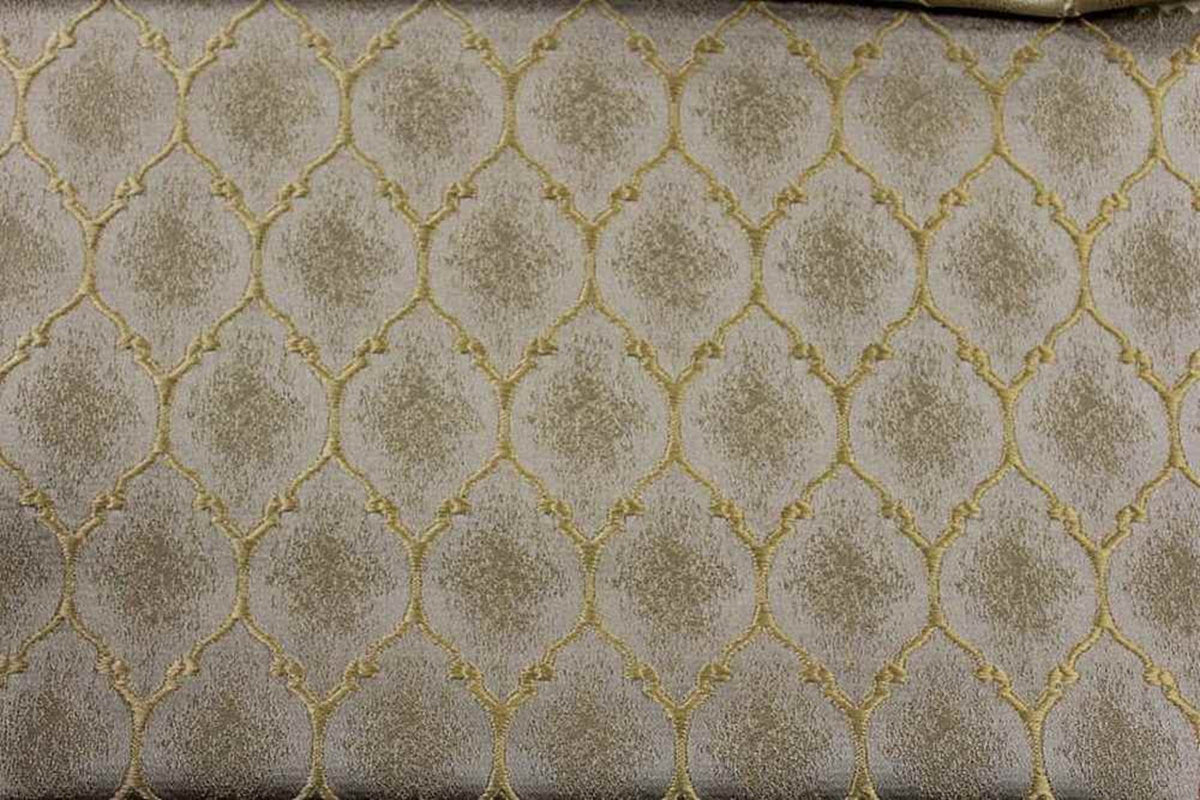 Ladino Jacquard Fabric, 55 Inch. in Width, | Home Decor Gold Fabrics Star
