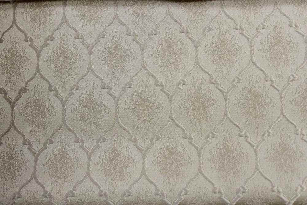 Ladino Jacquard Fabric, 55 Inch. in Width, | Home Decor Ivory Fabrics Star