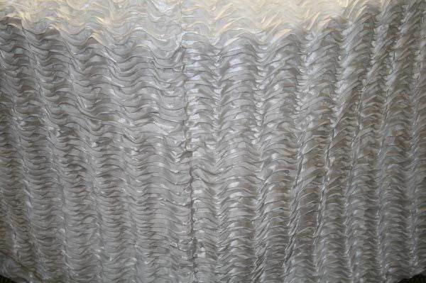 MACKENZIE Embroidered Taffeta Fabric. 58 Inch in Width | Home Décor White Fabrics Star