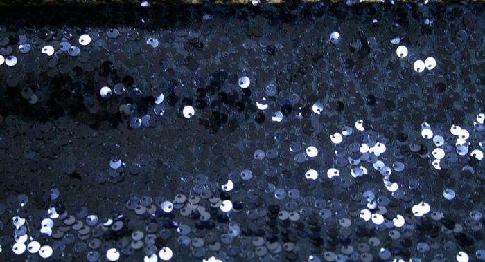 Milton Taffeta Sequin Fabric, 54 Inch. in Width Navy Fabrics Star