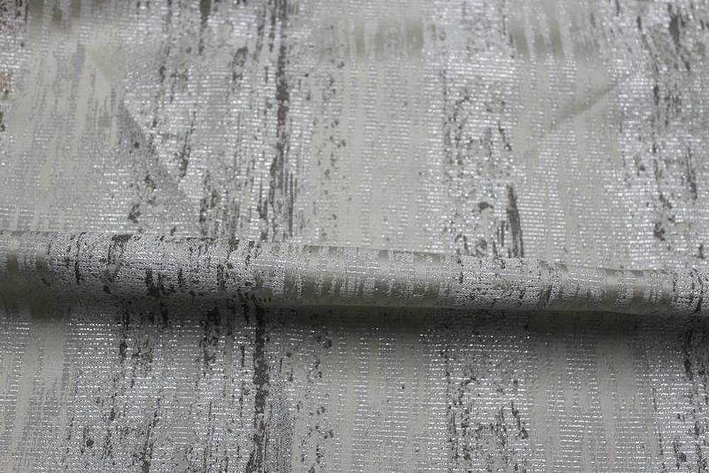 MINIRAL Jacquard Metallic Fabric, 54 Inch. in Width Silver Fabrics Star