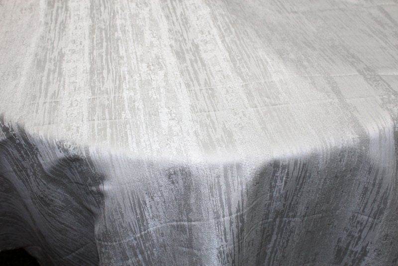 MINIRAL Jacquard Metallic Fabric, 54 Inch. in Width White Fabrics Star