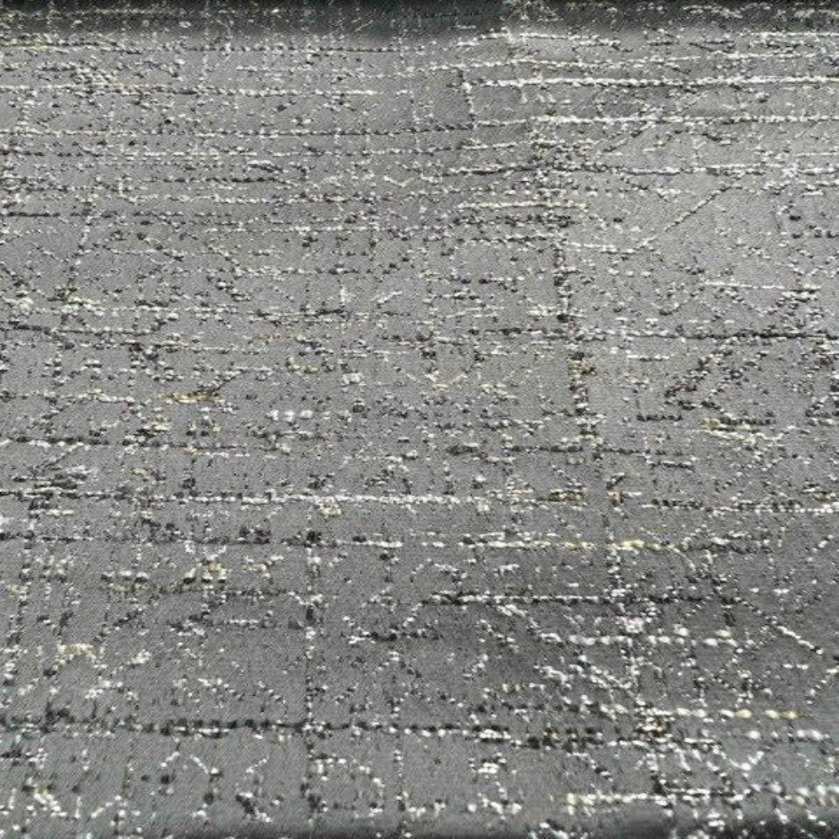 Mumbai Sparkling Jacquard Fabric with Glitzy Yarn, 118 Inch. in Width, | Home Decor Grey Fabrics Star