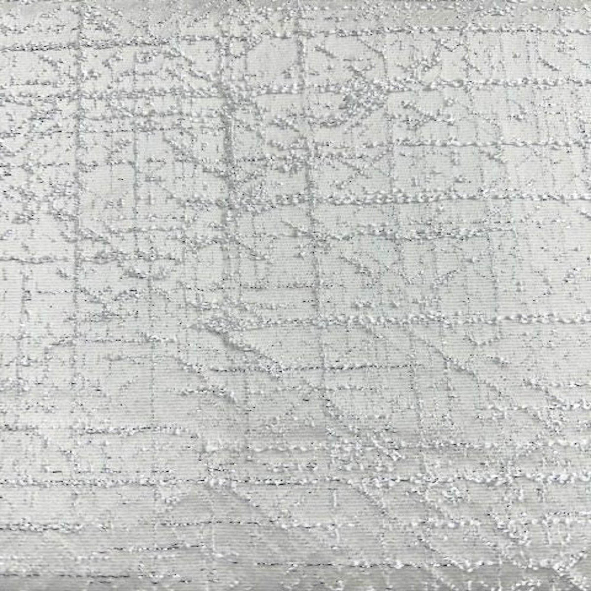Mumbai Sparkling Jacquard Fabric with Glitzy Yarn, 118 Inch. in Width, | Home Decor White Fabrics Star