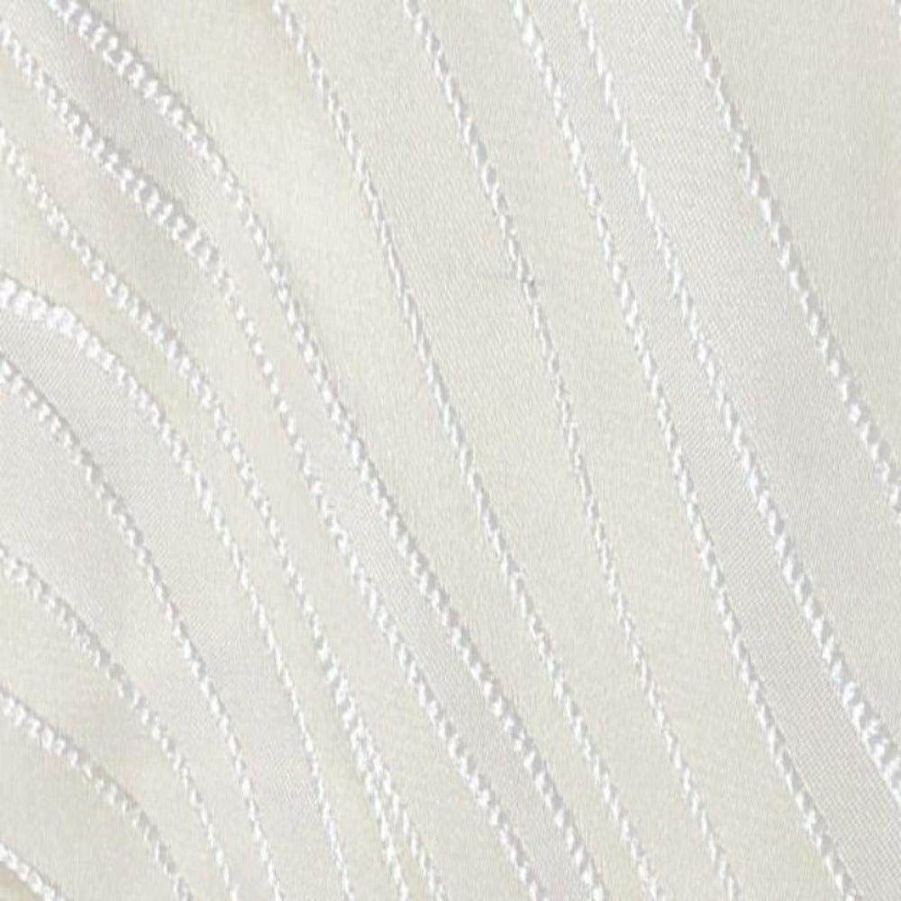 New Delhi Metallic Flower Jacquard Fabric - 120 Inch. in Width, | Home Decor Antique White Fabrics Star
