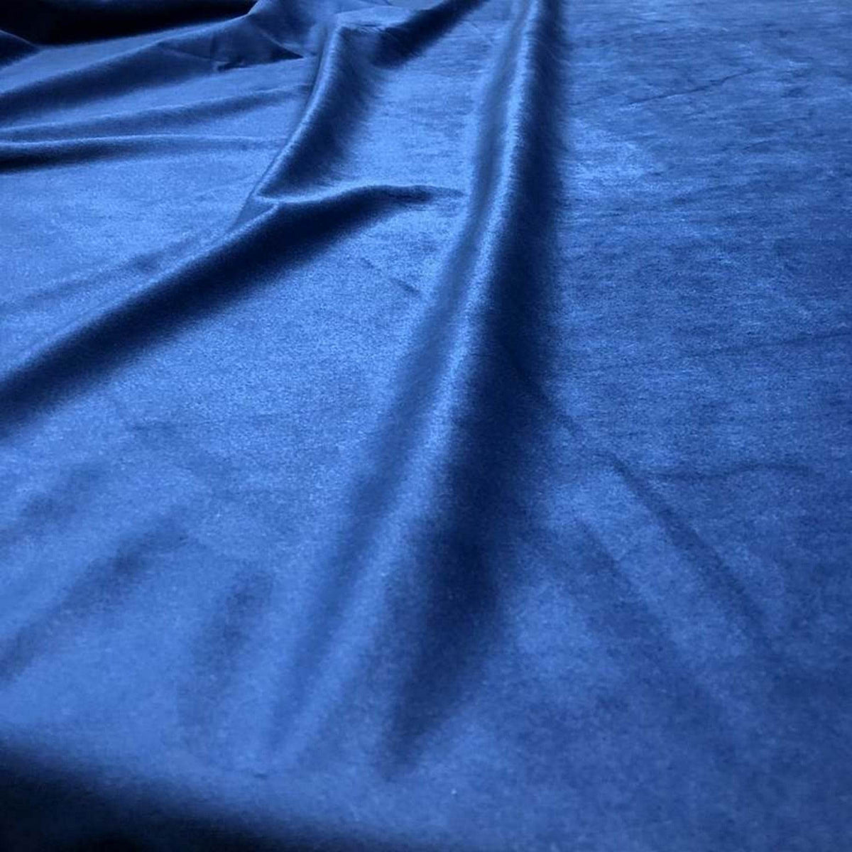 Navy Soft Velvet Fabric by the Yard - 118 Inch Wide Fabrics Star