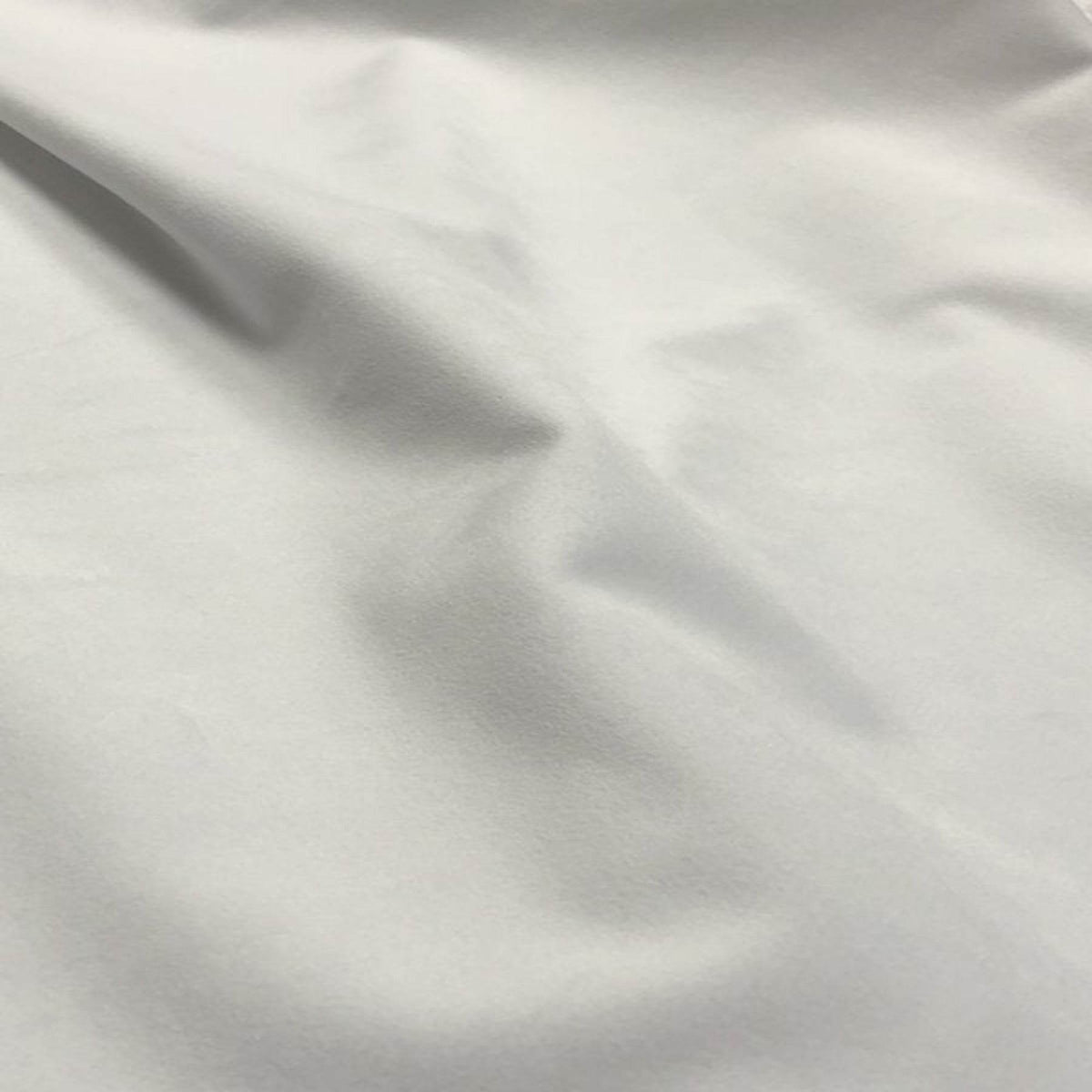 Antique White Soft Velvet Fabric by the Yard - 118 Inch Wide Fabrics Star