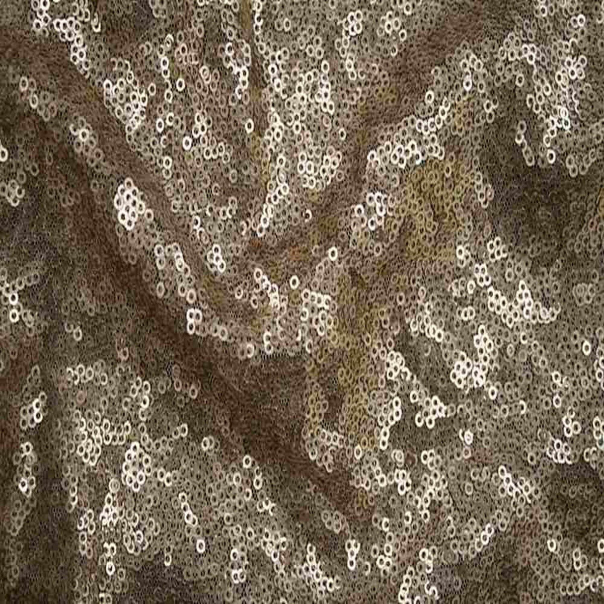 QUINCY Sequin Fabric on Mesh Material ,2-Way Stretch, 52 Inch. In Width, | Home Decor Champagne Fabrics Star