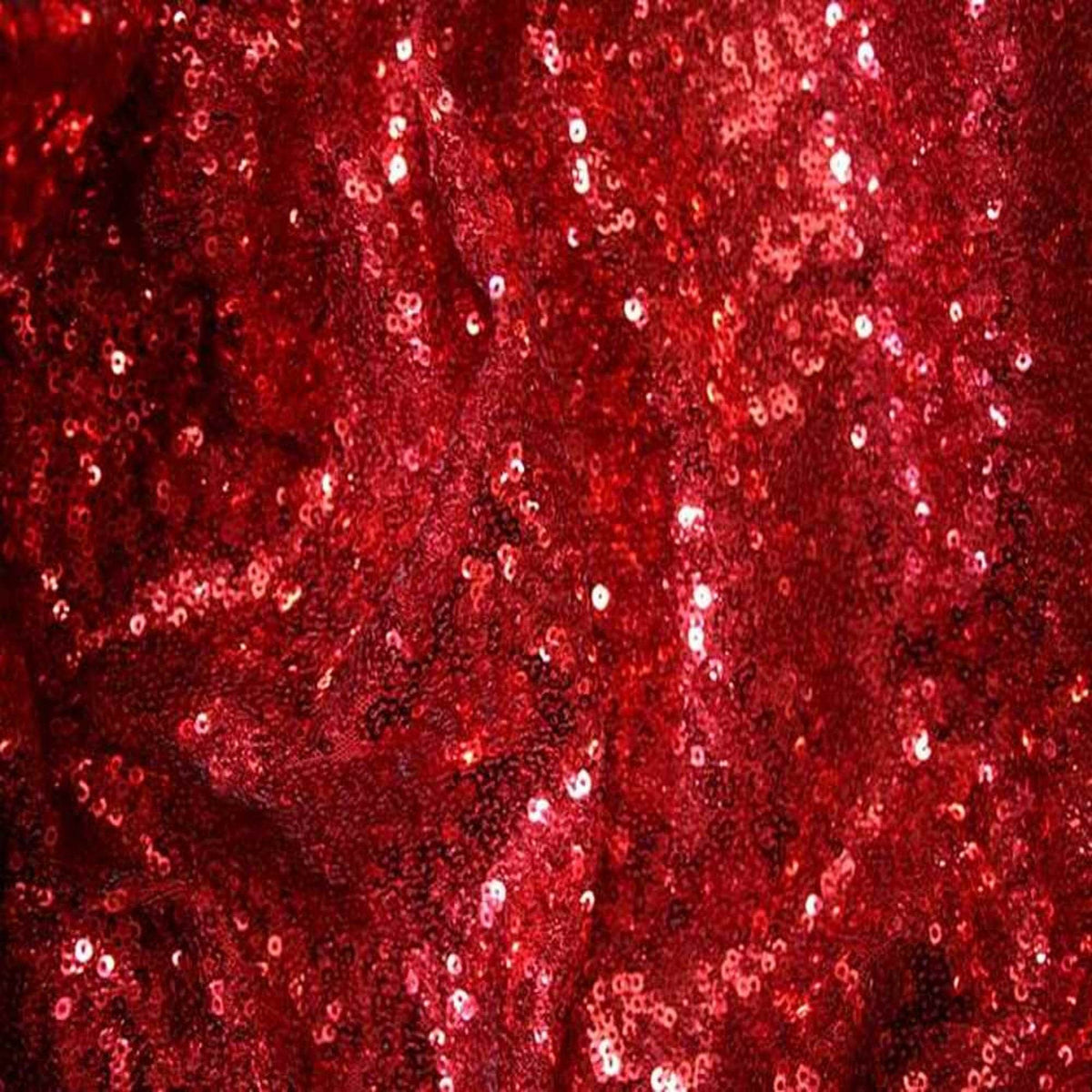 QUINCY Sequin Fabric on Mesh Material ,2-Way Stretch, 52 Inch. In Width, | Home Decor Red Fabrics Star