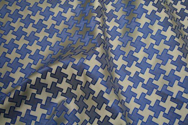 RATTLE Jacquard Fabric, 58 Inch. in Width, | Home Décor Blue Fabrics Star