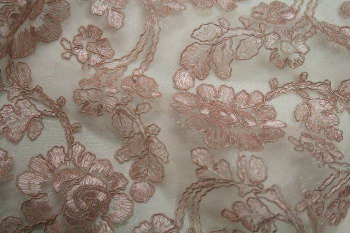 ROSEDALE Lace Fabric, 53 Inch. in Width Pink Fabrics Star
