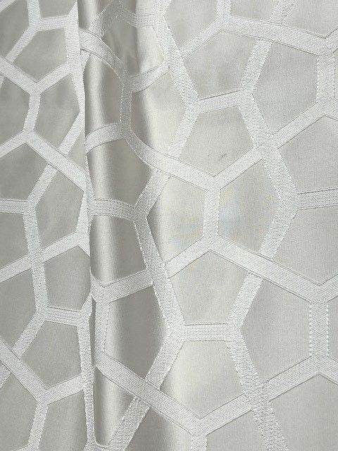 SAPPHIRE Jacquard Fabric, 118 Inch. in Width Ivory Fabrics Star