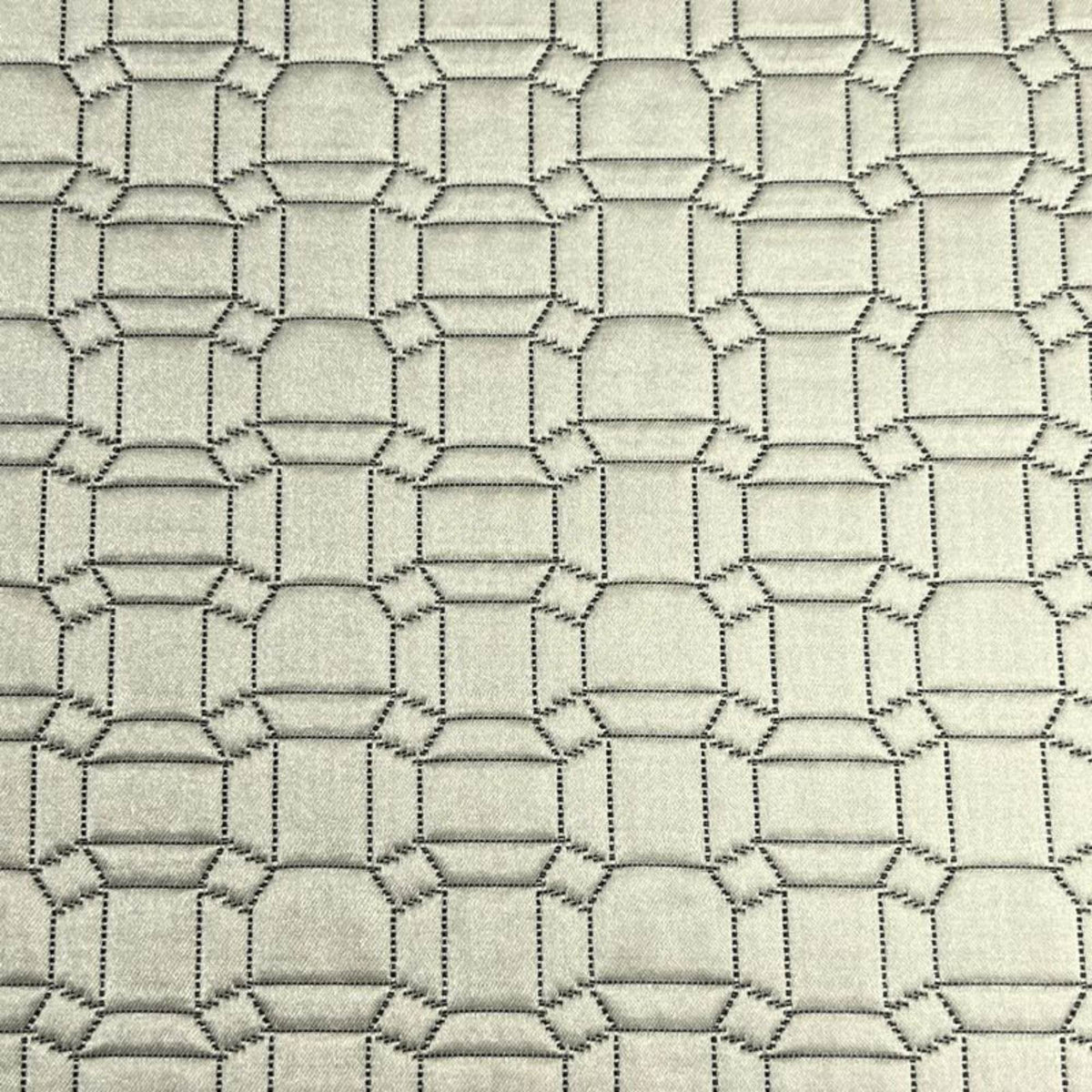 Square Jacquard, Quilted Look Fabric, 115 Inch. in Width, | Home Decor Champagne Fabrics Star