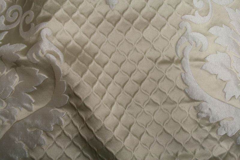 TIMES Jacquard Fabric, 55 Inch. in Width Ivory Fabrics Star
