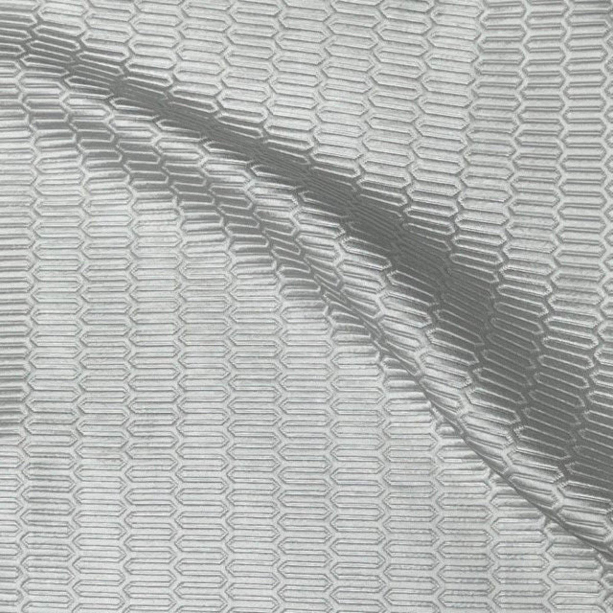Track Jacquard, Quilted Look Fabric, 115 Inch. in Width, | Home Decor White Fabrics Star