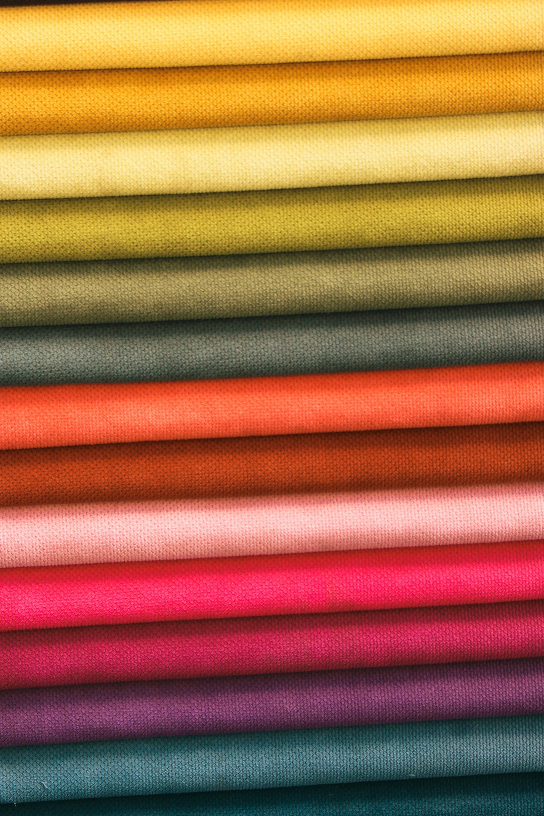 a close up of a red and yellow striped fabric