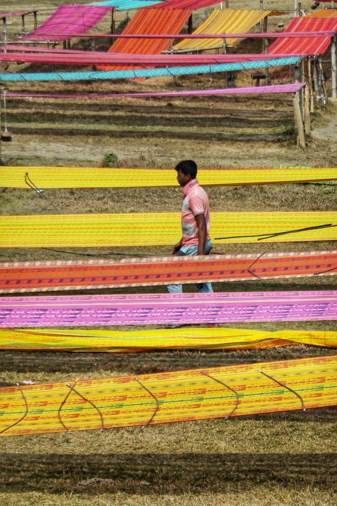 a person standing on a field