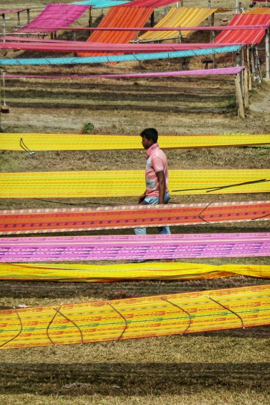 a person standing on a field