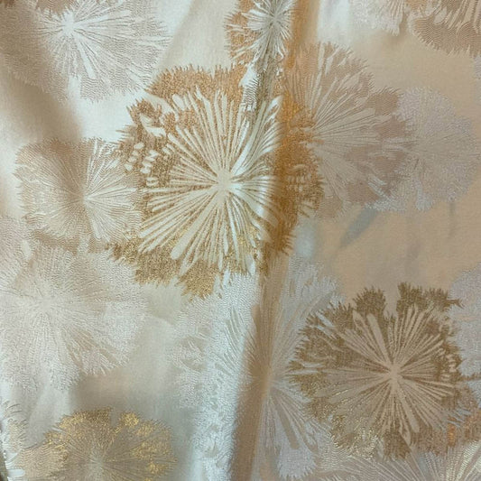 Gold Allium Jacquard Fabric by the Yard - 115 Inch Wide Fabrics Star
