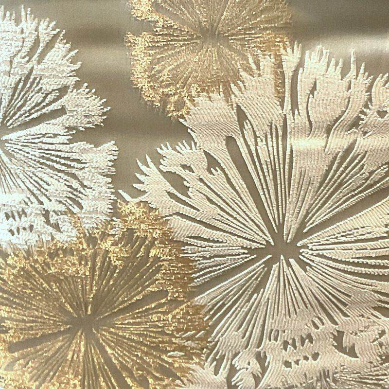 Gold Allium Jacquard Fabric by the Yard - 115 Inch Wide Fabrics Star