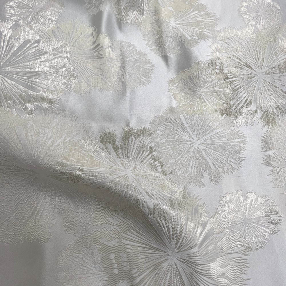 Off White Allium Jacquard Fabric by the Yard - 115 Inch Wide Fabrics Star
