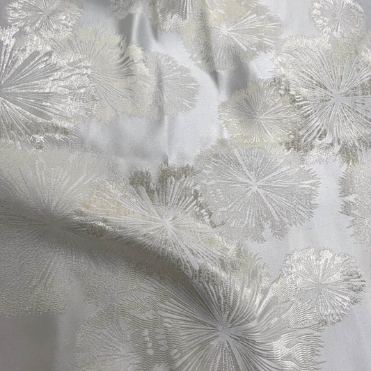 Off White Allium Jacquard Fabric by the Yard - 115 Inch Wide Fabrics Star