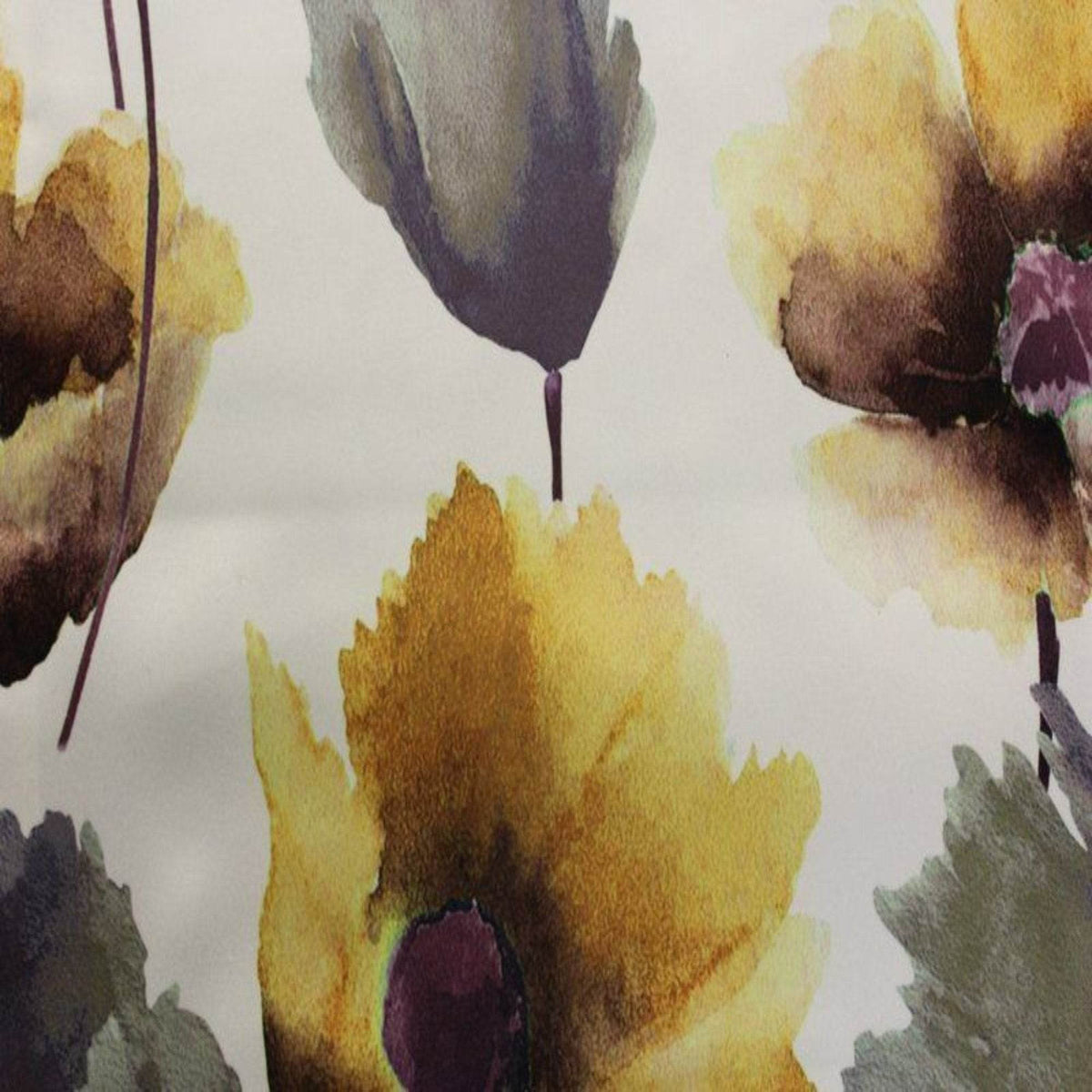 Digital Print Satin Fabric - Cotton Hand - 58 Inch. in Width, | Home Décor Sunflower - Floral Fabrics Star