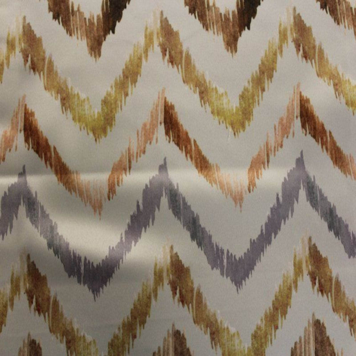 Digital Print Satin Fabric - Cotton Hand - 58 Inch. in Width, | Home Décor Brown - Zigzag Fabrics Star