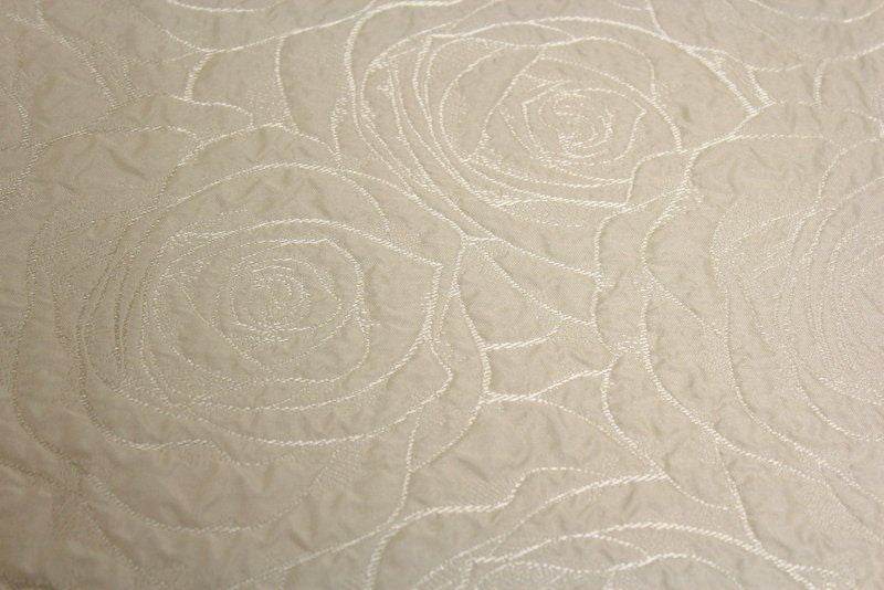BARNES Jacquard Quilted Look Fabric, 60 Inch. in Width Ivory Fabrics Star
