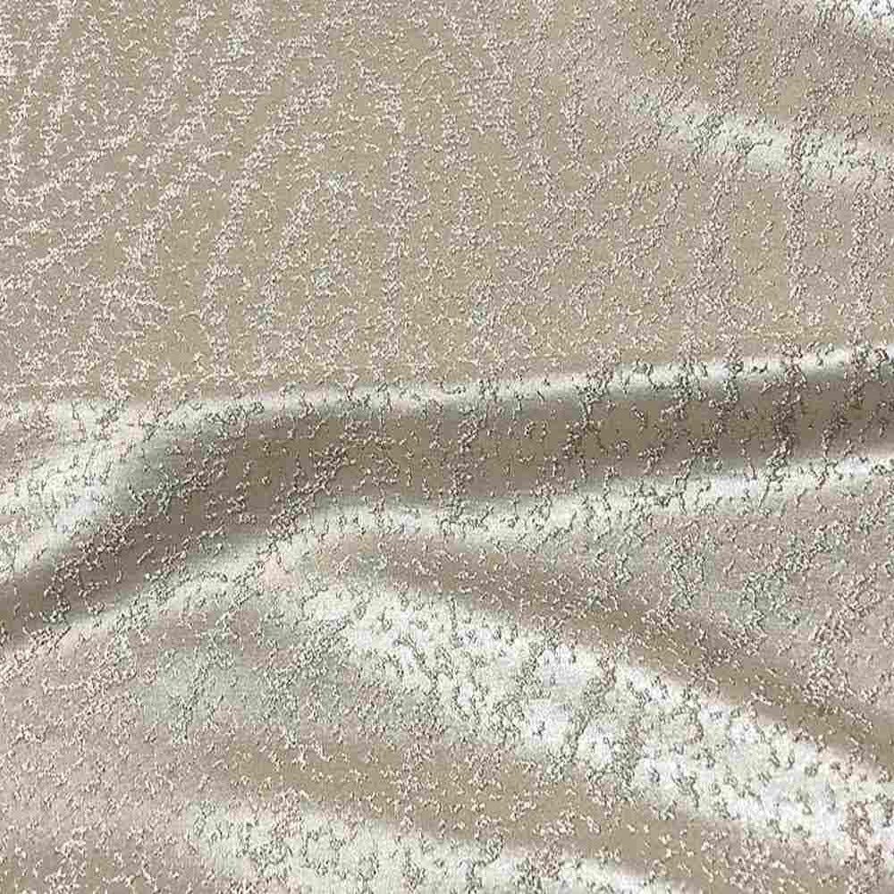 Beaconsfield Metallic Embroidery Jacquard Fabric, 57" in width, | Home Decor Ivory Gold Fabrics Star