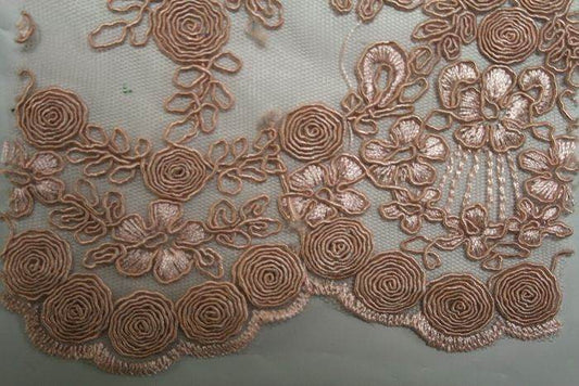blush BELLAIRE/B Embroidered Fabric by the Yard - 54 Inch Wide Fabrics Star