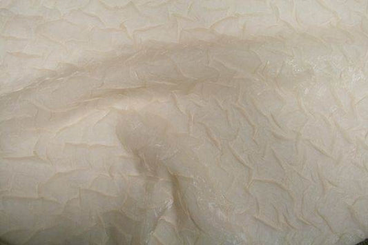 BRILLIANT Crushed Fabric, 48 Inch. in Width Ivory Fabrics Star