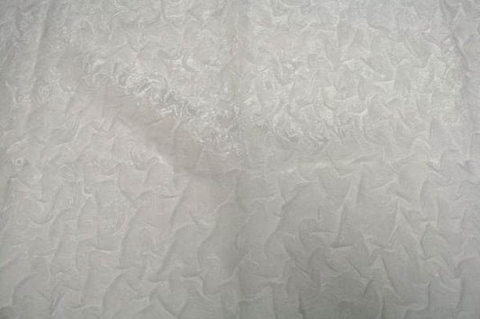 BRILLIANT Crushed Fabric, 48 Inch. in Width White Fabrics Star