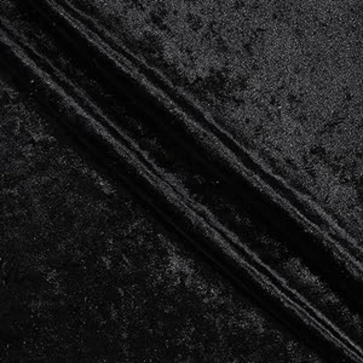 Shiny Crushed Velvet Fabric, 72 Inch. in Width, | Home Decor Black Fabrics Star