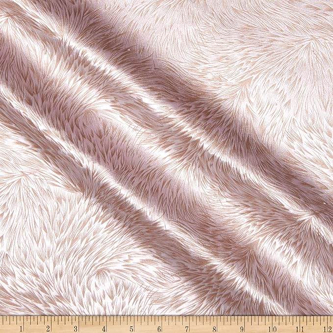 Blush Huntsville Brocade Velvet Fabric by the Yard - 72 Inch Wide Fabrics Star