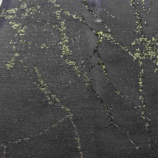 Calcutta Metallic Jacquard Embroidery Fabric, 58" in width, | Home Decor Midnight Fabrics Star