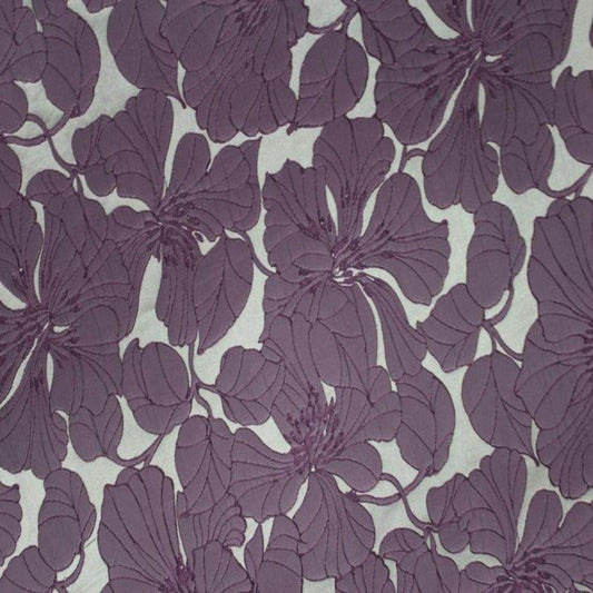 Cambridge Floral Jacquard Fabric, 55 Inch in width, | Home Decor Purple Fabrics Star