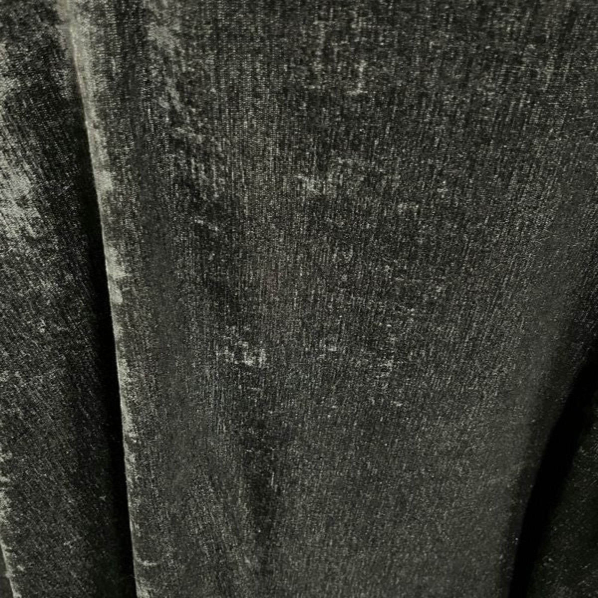 Chenille Soft Velvet Fabric, 118 Inch. in Width, Ideal Material for Home Décor Black Fabrics Star