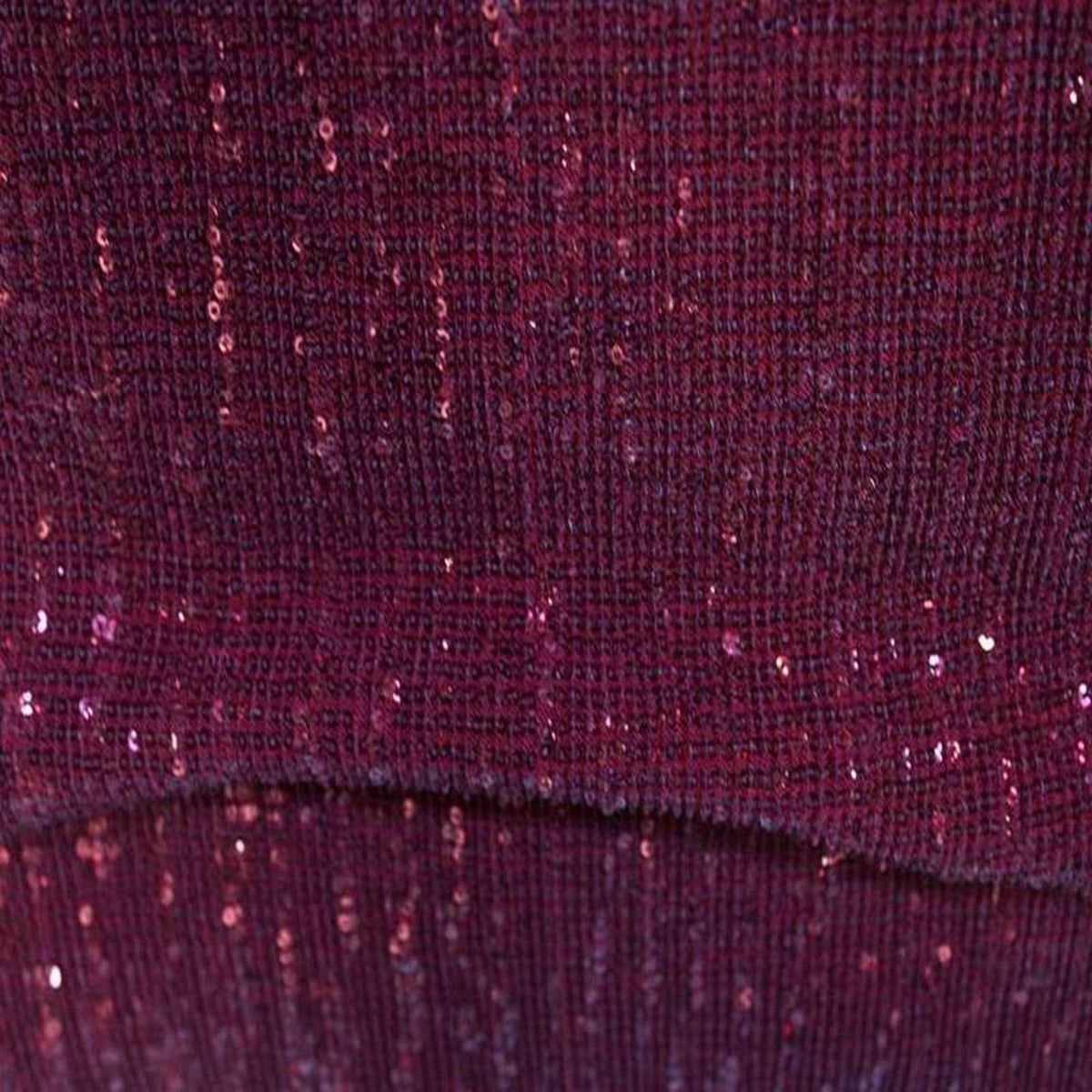 Cranberry COCKTAIL Sequin Fabric on Mesh Material Fabric by the Yard - 52 Inch Wide Fabrics Star